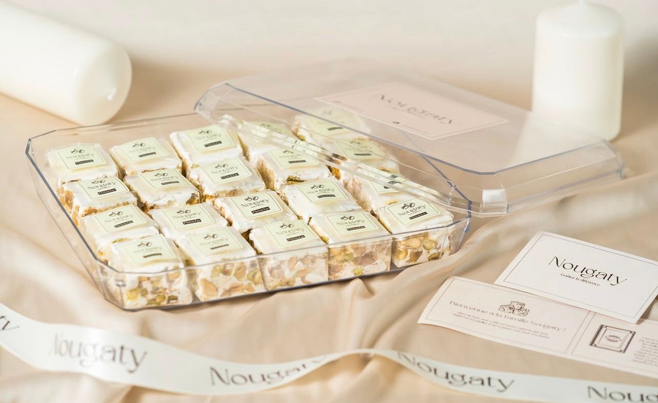 Coffret Nougat Pistache – 24 pièces