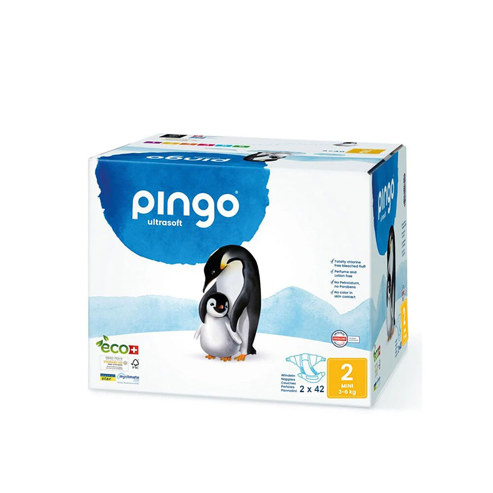 MINI TAILLE 2 (3-6KG) CARTON CONTENANT 2 SACHETS DE - 42 COUCHES