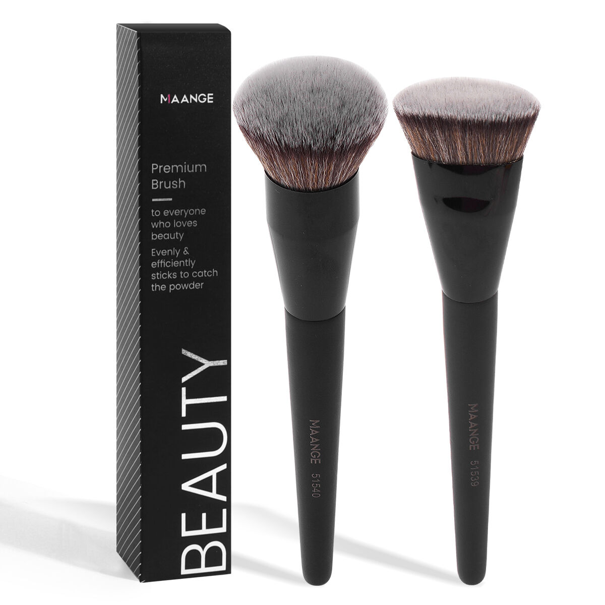 2 Pieces Makeup Brush With Box