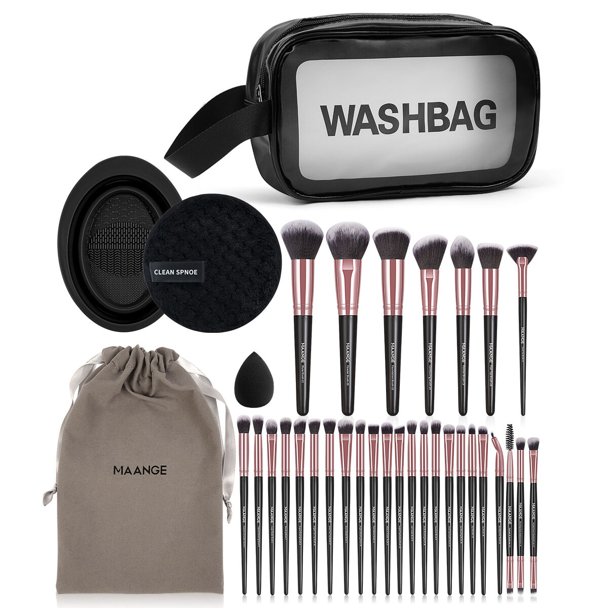 30 Pieces Makeup Brush Kit