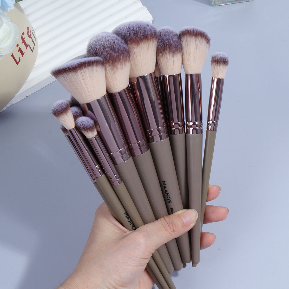 30 Pieces Makeup Brush With Bag thumbnail 3