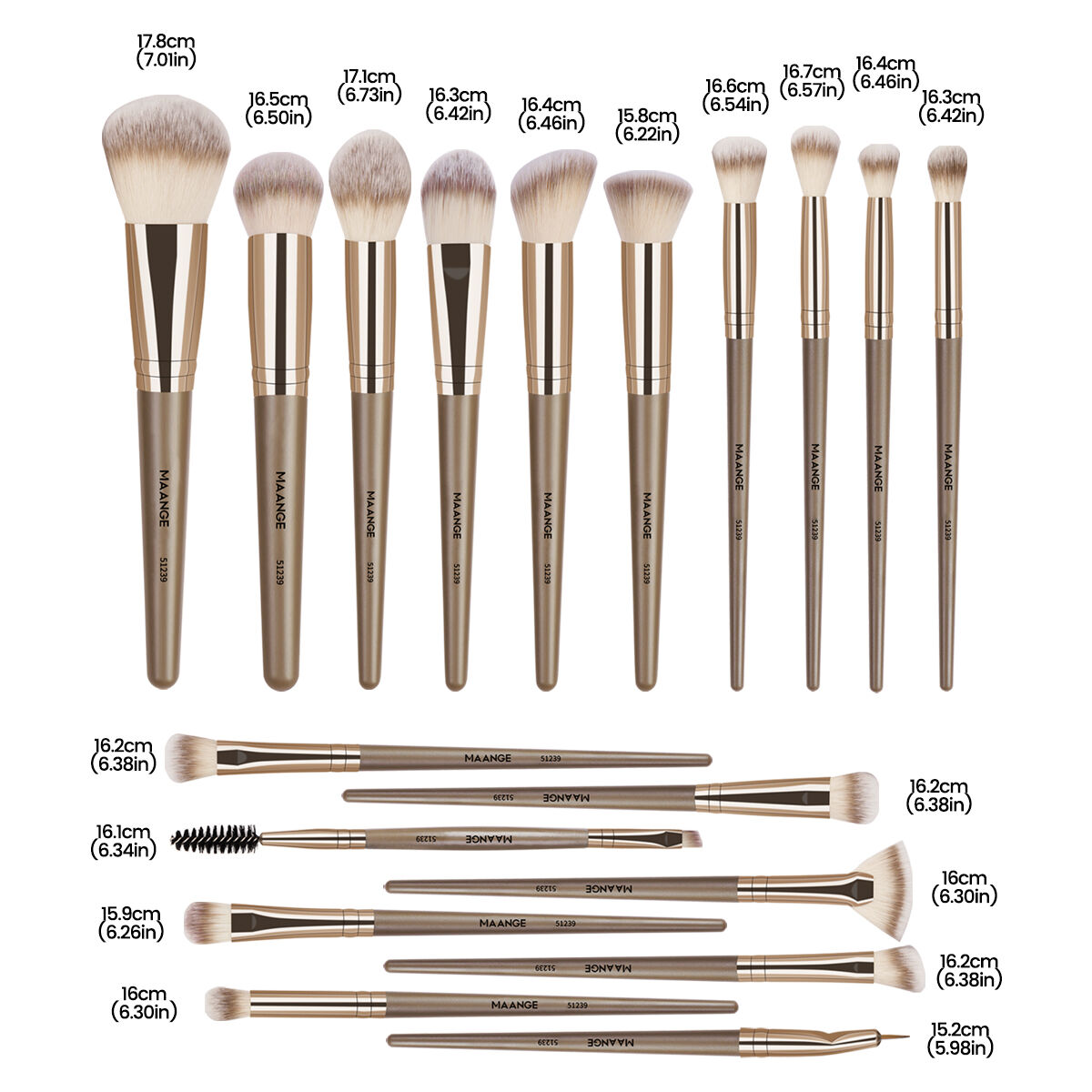 Makeup Brush Kit thumbnail 3