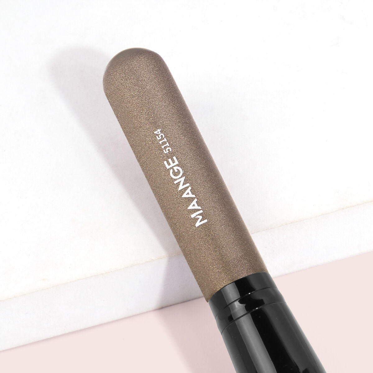 Single Foundation Brush-Coffee Handle Black Tube thumbnail 4