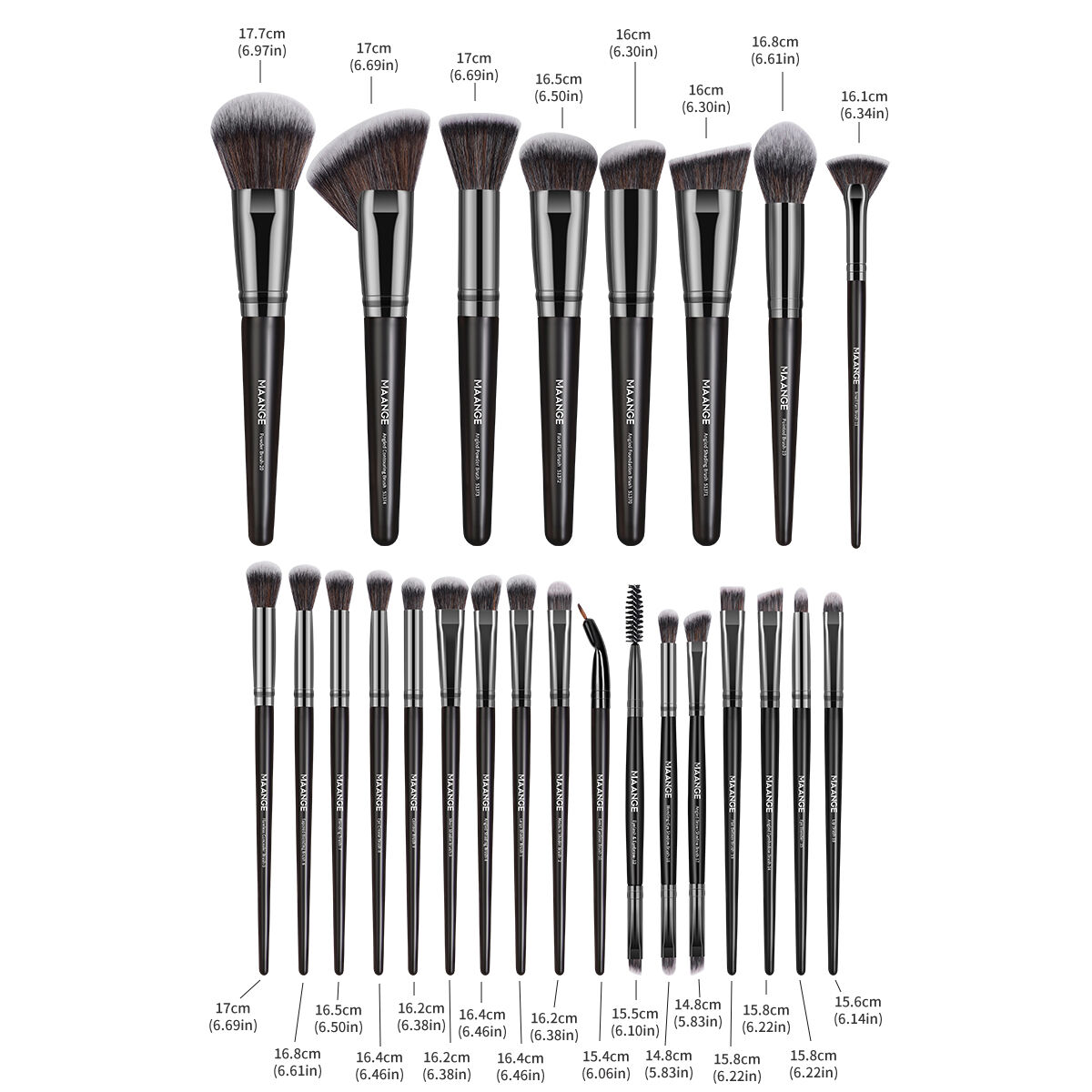 25 Pieces Makeup Brush Kit
