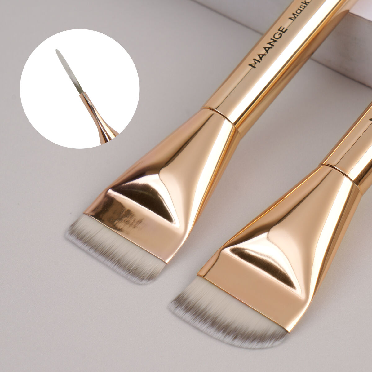 2 Pieces Makeup brush-Gold thumbnail 3