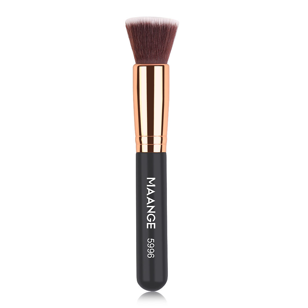 Single Foundation Brush-Black Handle Gold Tube thumbnail 2