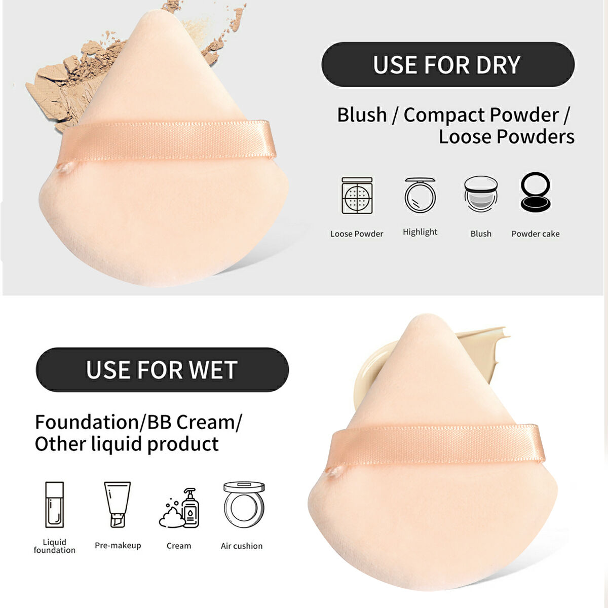 4 Pieces Makeup Brush Kit thumbnail 3