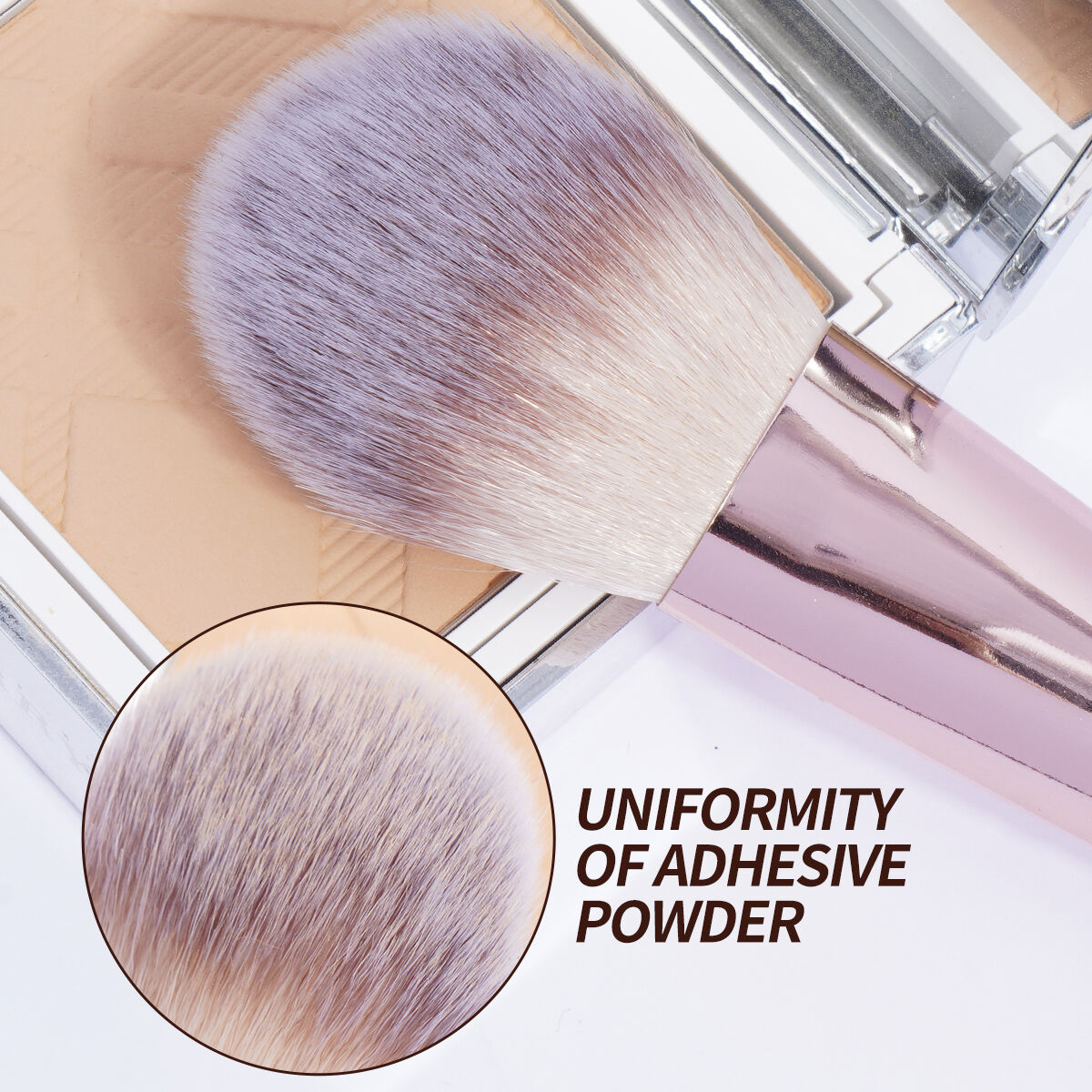 18 Pieces Makeup Brush Set-Black Handle Rose Golden Tube thumbnail 3