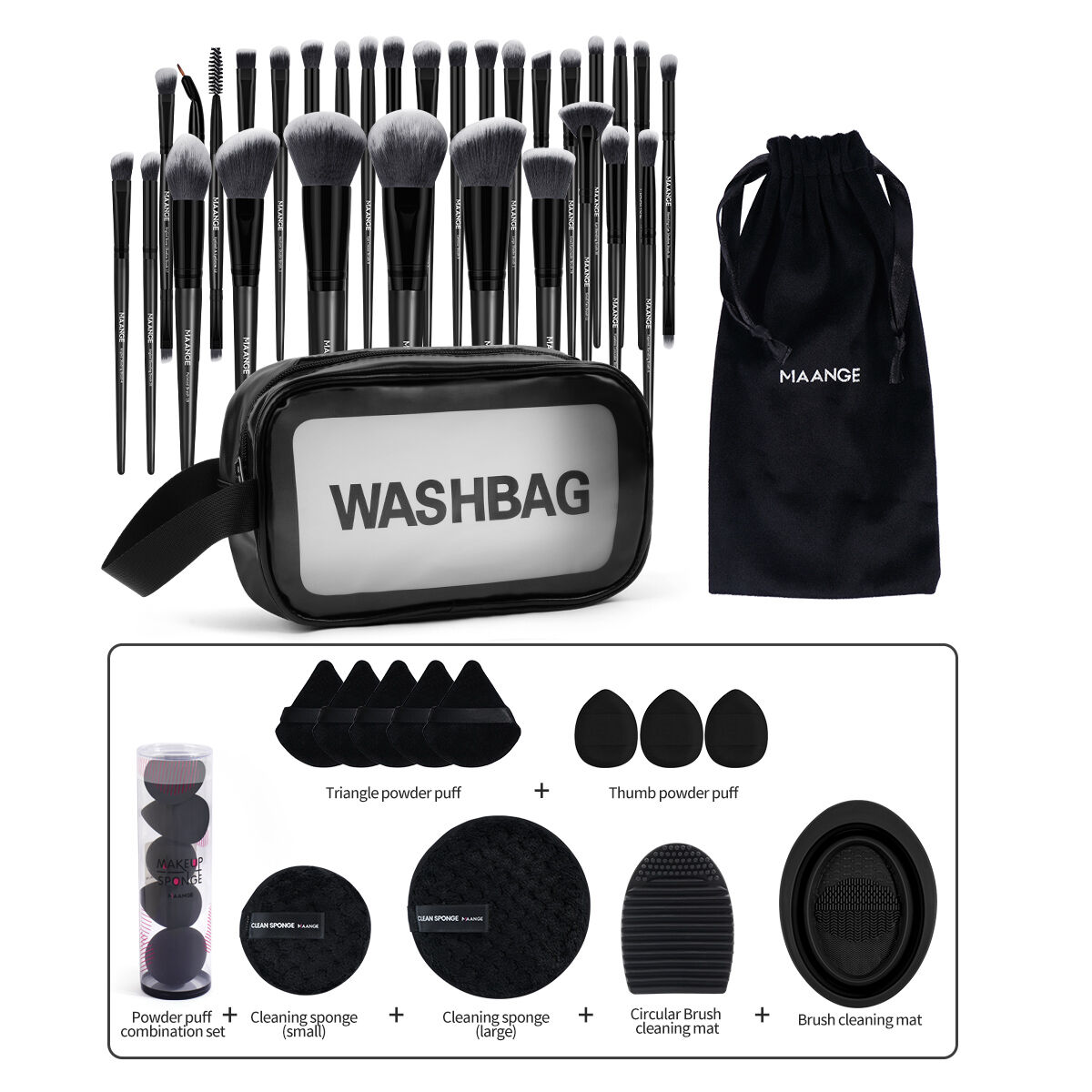 30 Pieces Makeup Brush Kit thumbnail 2