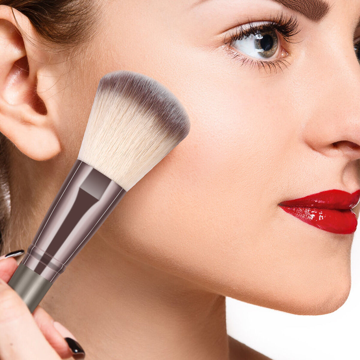 9 Pieces Makeup Brush-Champagne thumbnail 4