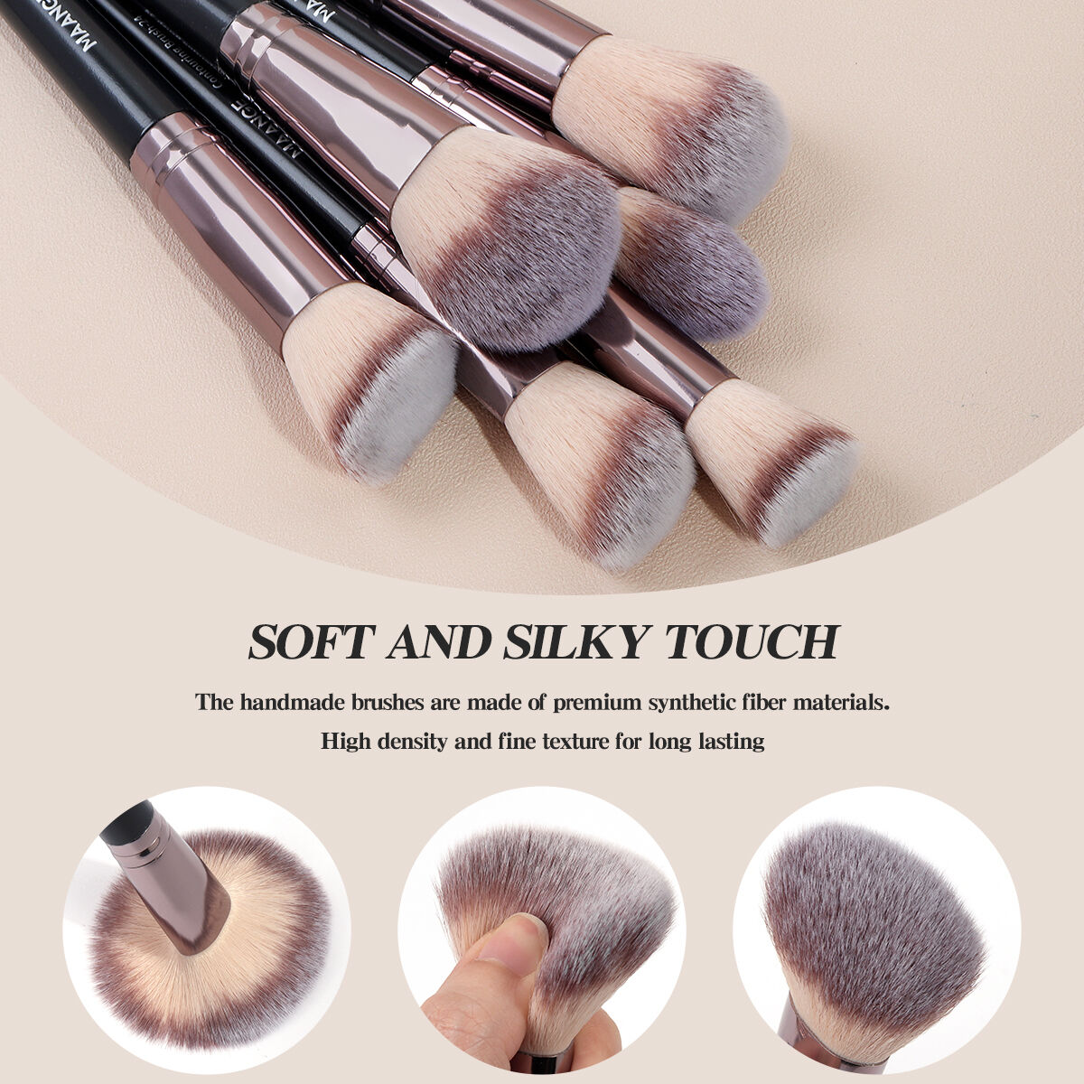 30 Pieces Makeup Brush with 1 Puff and Bag thumbnail 4