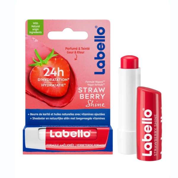 Baume à Lèvres Strawberry Shine - Soin des Lèvres Hydratation 24h