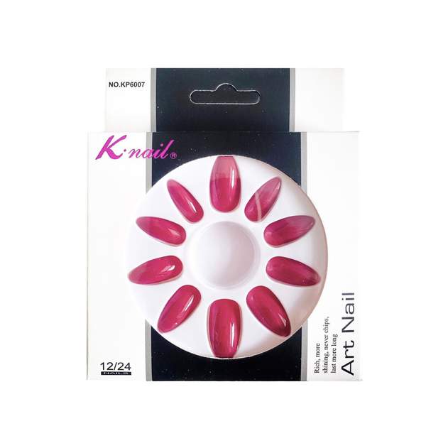 Boîte de 12 Faux Ongles Rose A-05