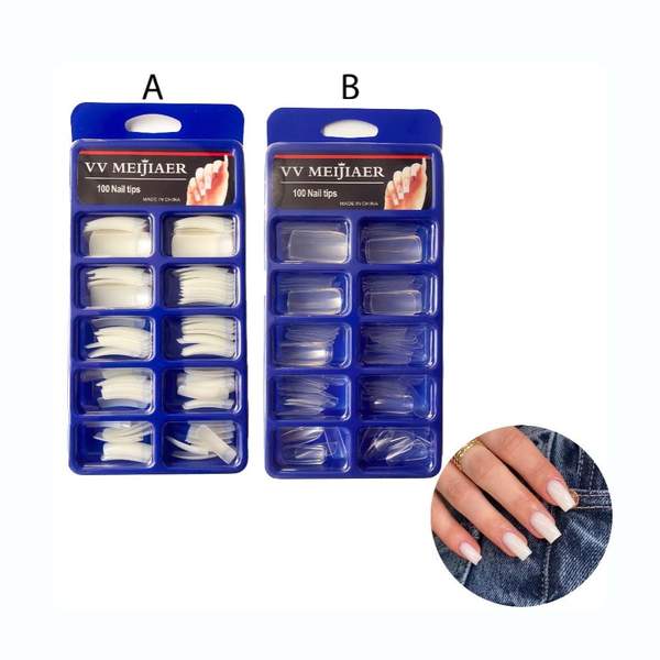 Boîte de 100 Faux Ongles Carré