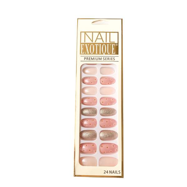 24 Pièces Faux Ongles Adhésif Double Face