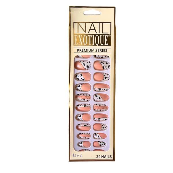 24 Pièces Faux Ongles Adhésif