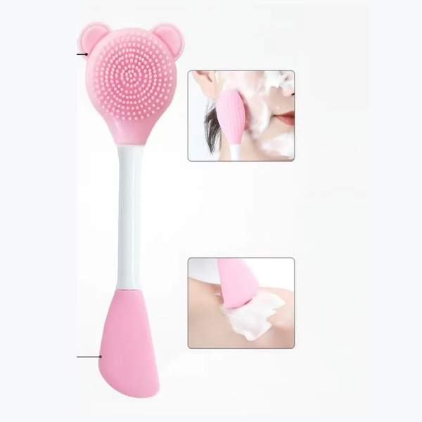 Brosse Nettoyante Double Tête en Silicone