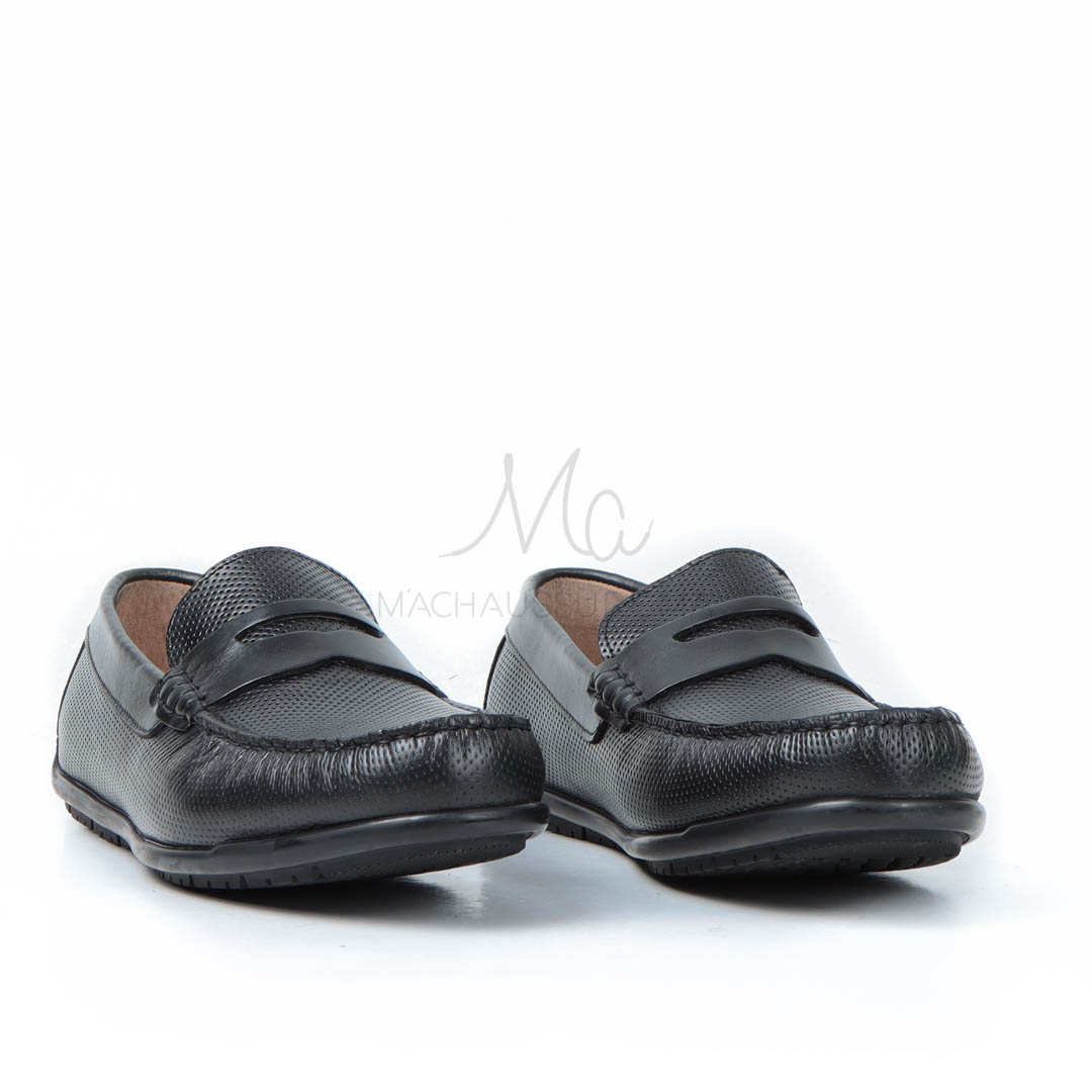 Corydallos - Mocassins Ultras Confortable 100% Cuir En Bleu