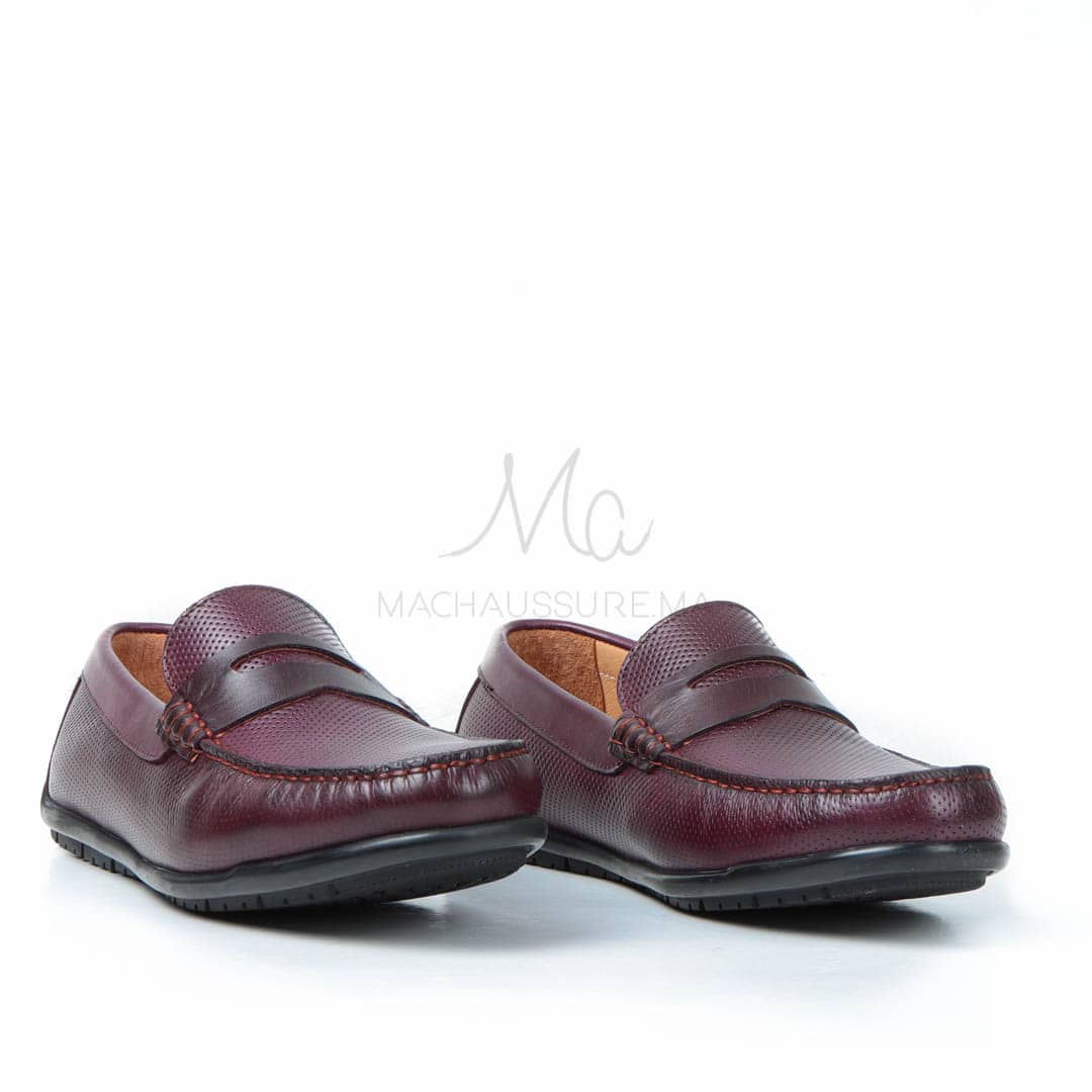 Corydallos - Mocassins Ultras Confortable 100% Cuir En Bleu