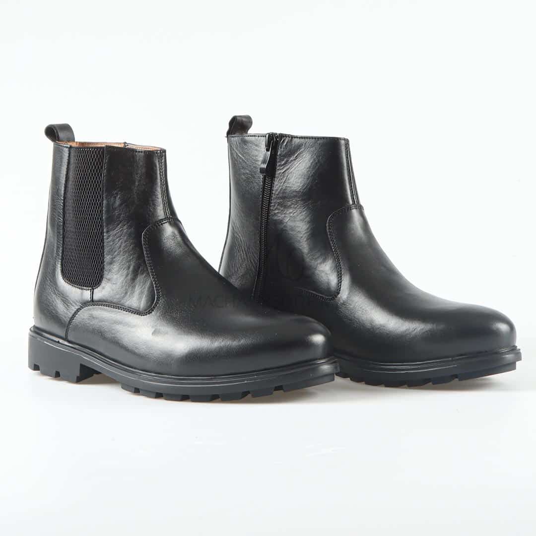 AUZIA - Boots Cuir en Noir