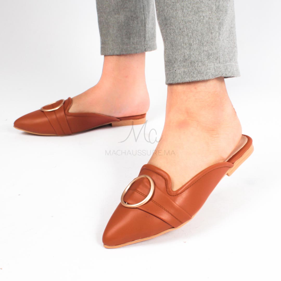 ALINA - Mules en Tabac