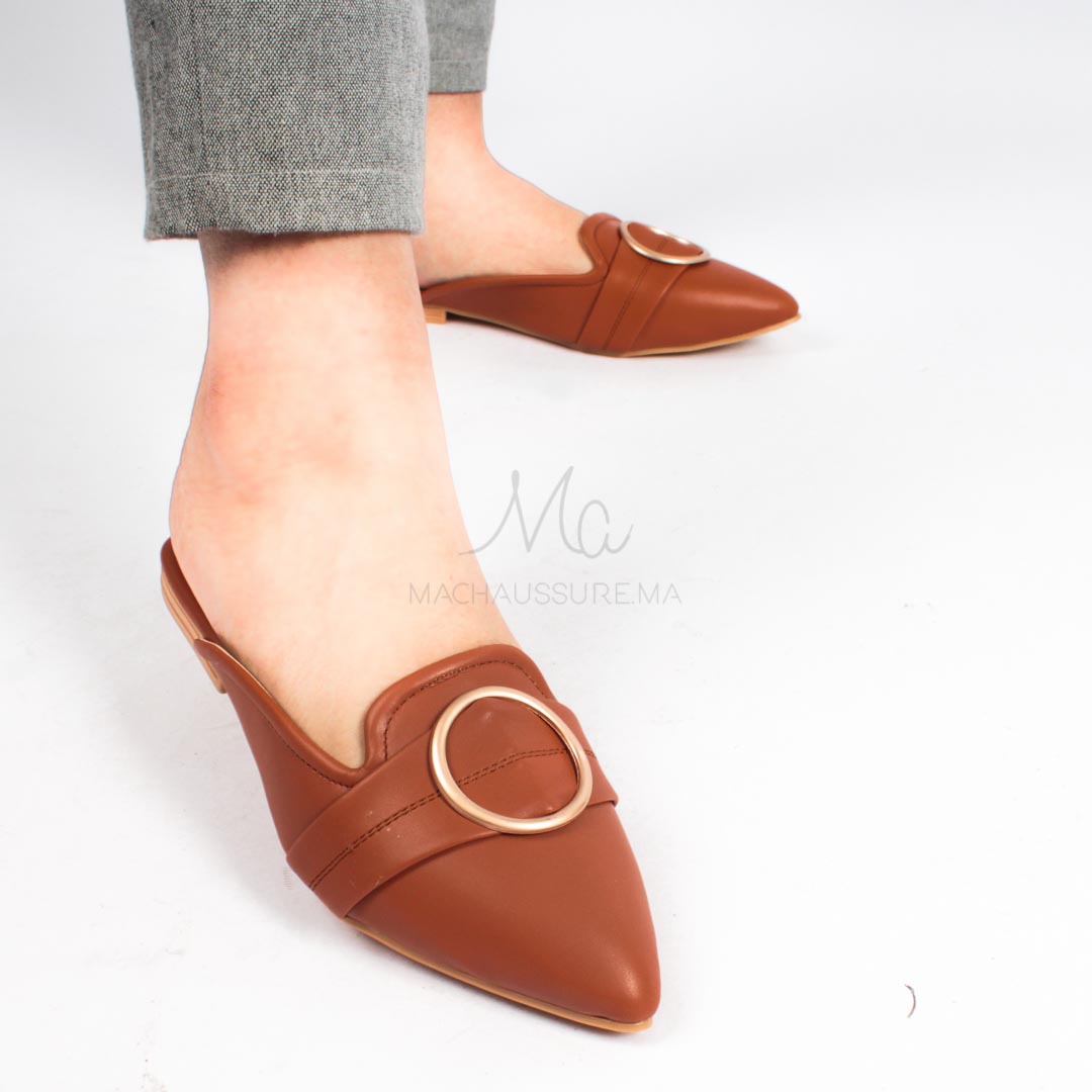ALINA - Mules en Tabac