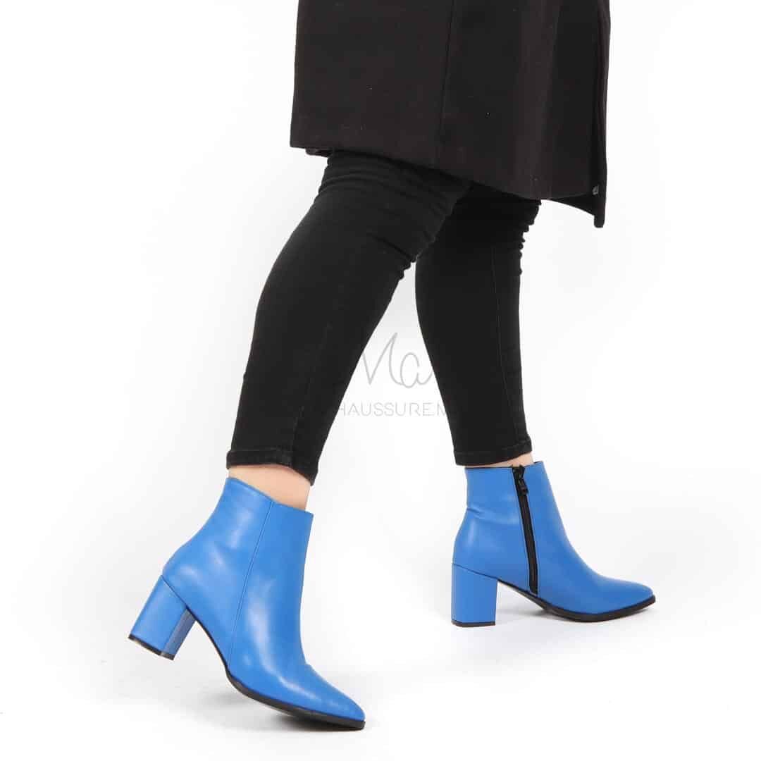 KEYLA – Bottines à talons – Bleu thumbnail 1