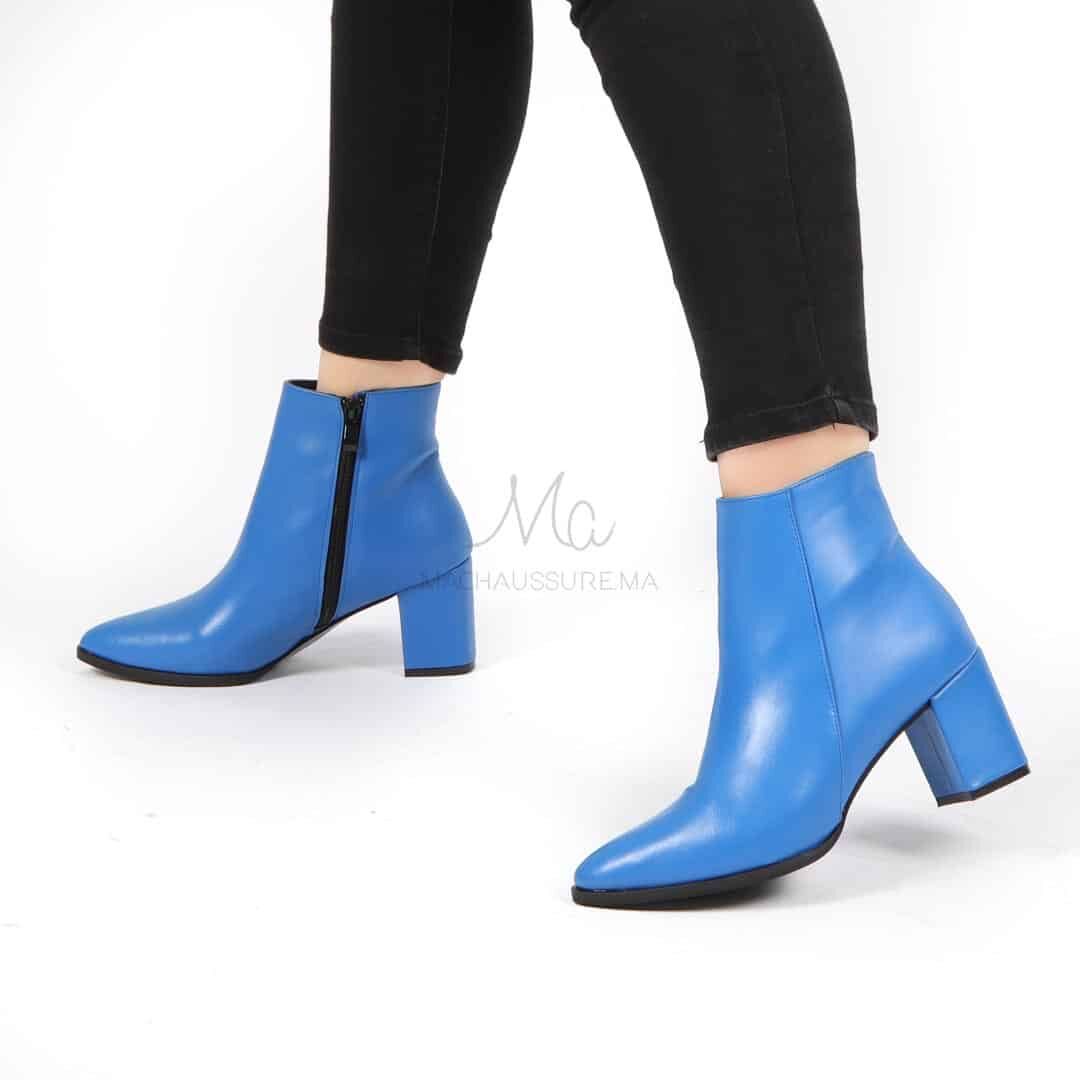 KEYLA – Bottines à talons – Bleu thumbnail 2