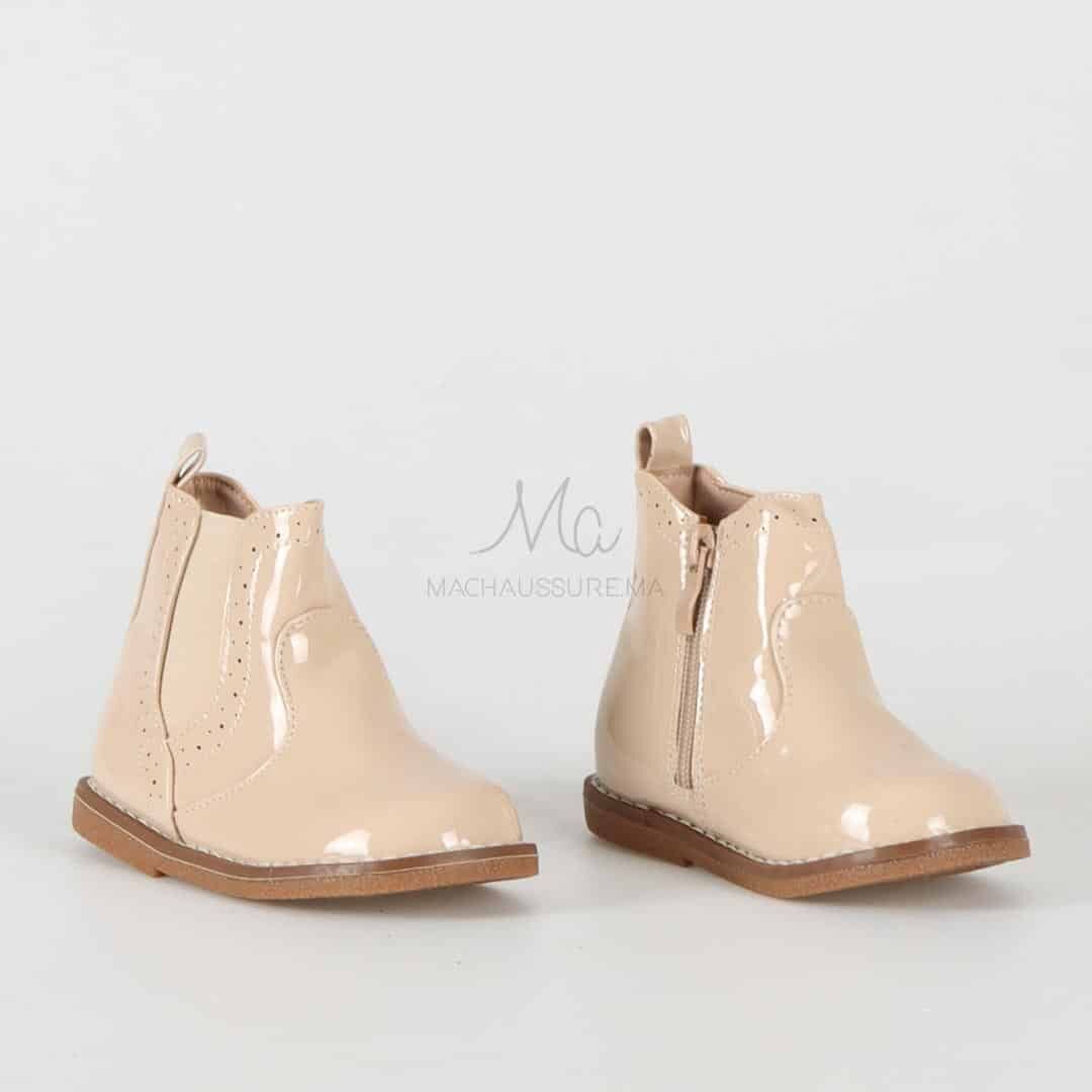 Sonya - Bottines Enfant En Beige