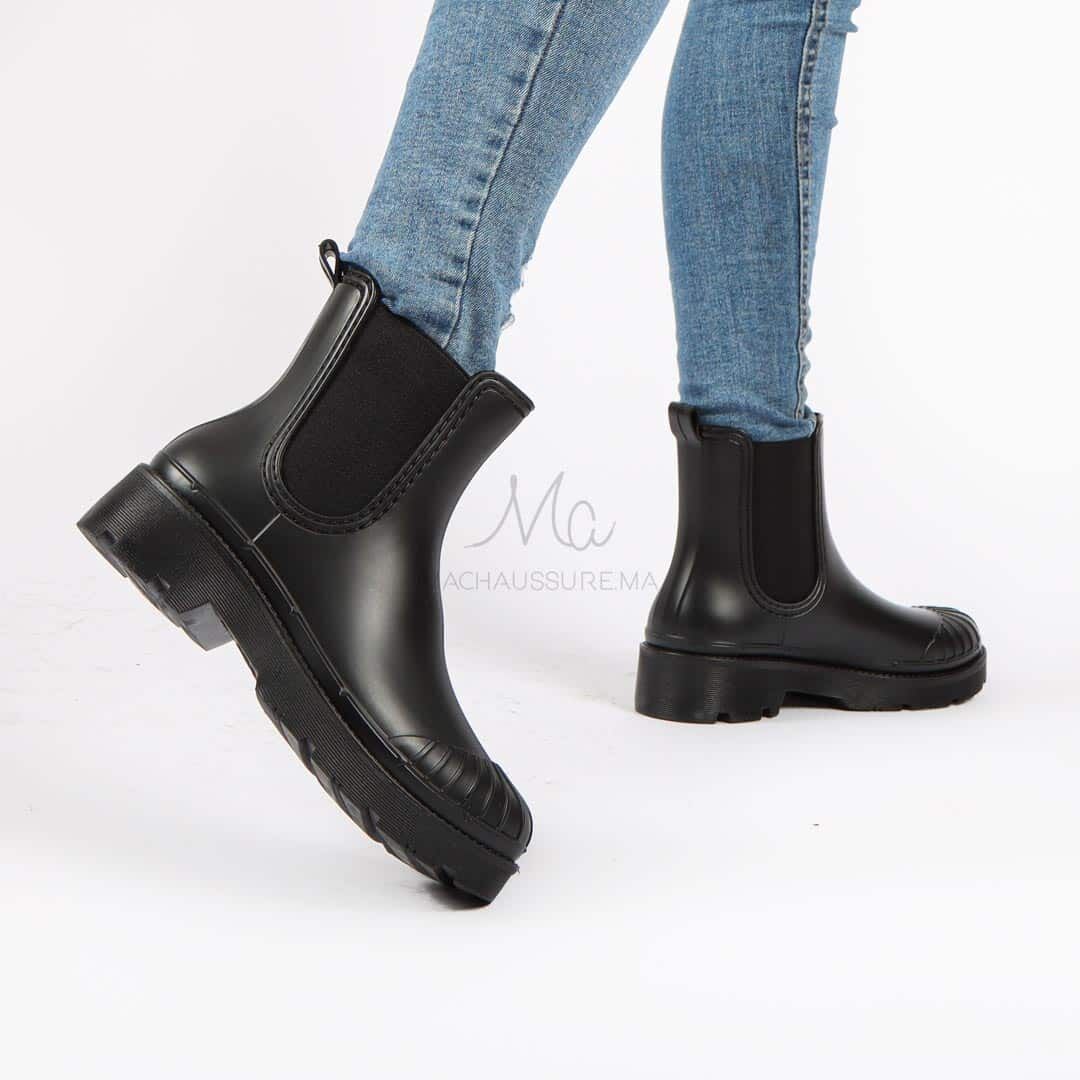 Jany - Bottines Imperméables En Noir thumbnail 3