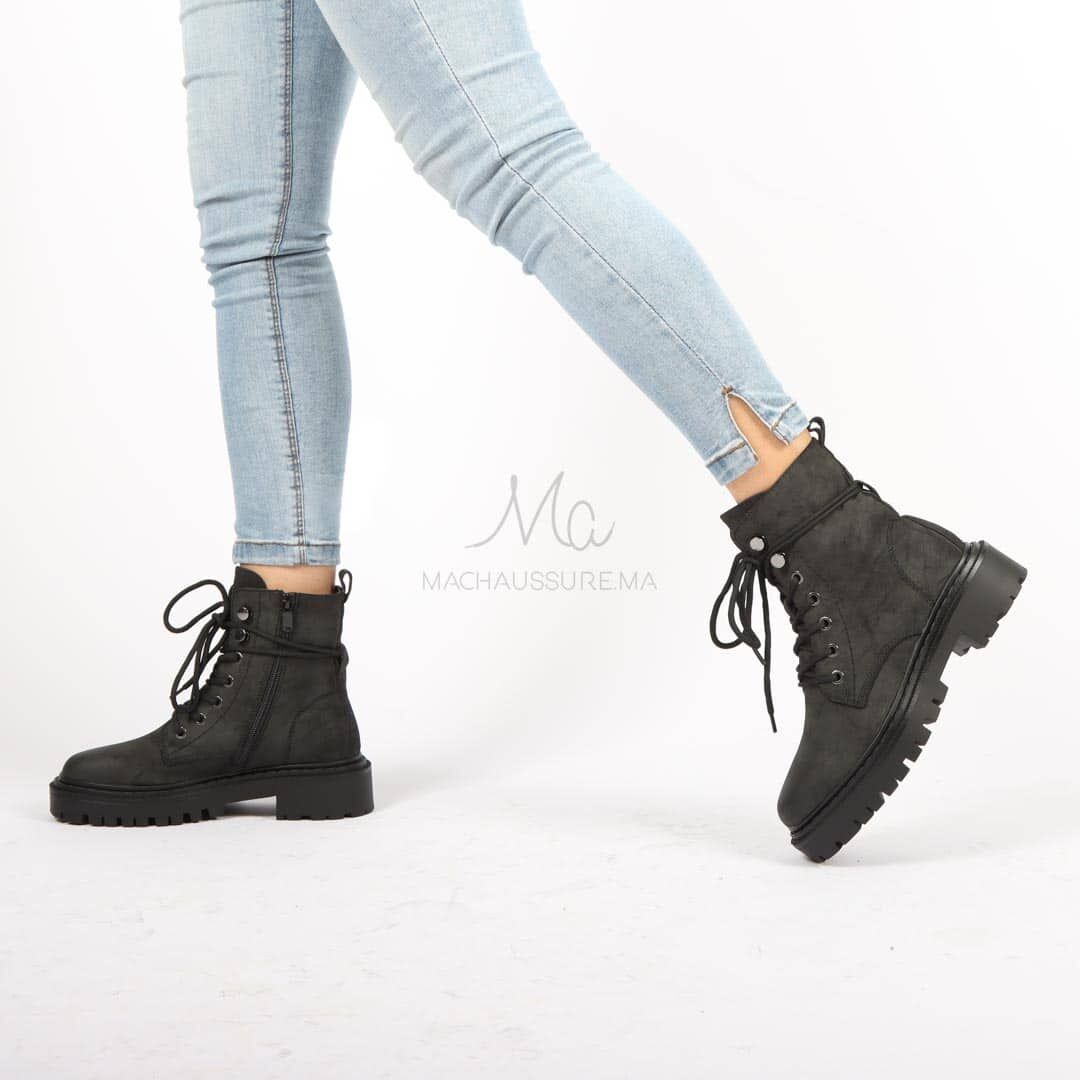 Isidora - Bottines En Noir thumbnail 2