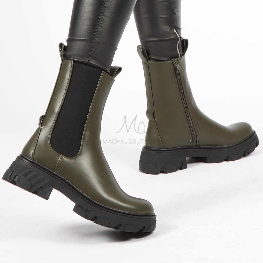 Natalia - Bottines À Talon En Marron