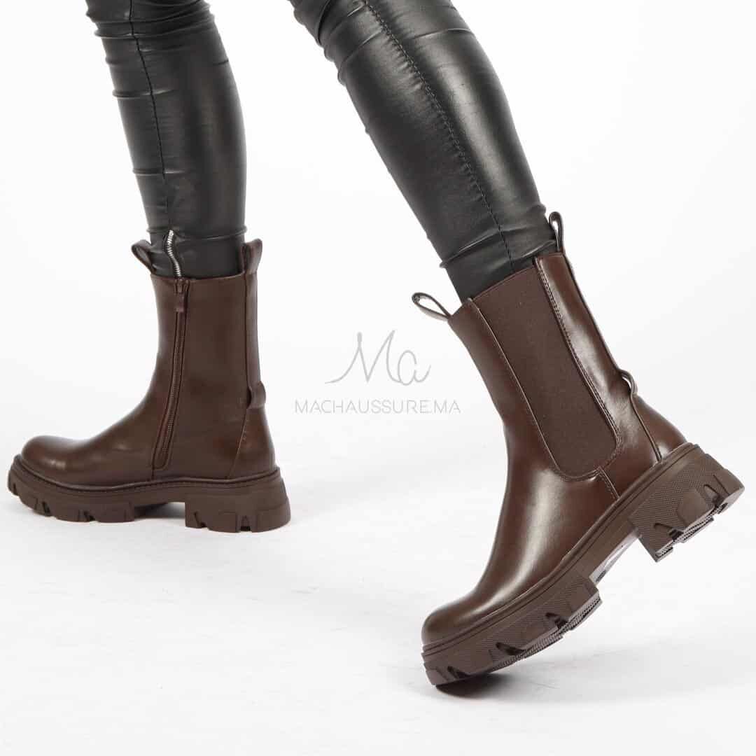 Natalia - Bottines À Talon En Marron thumbnail 2
