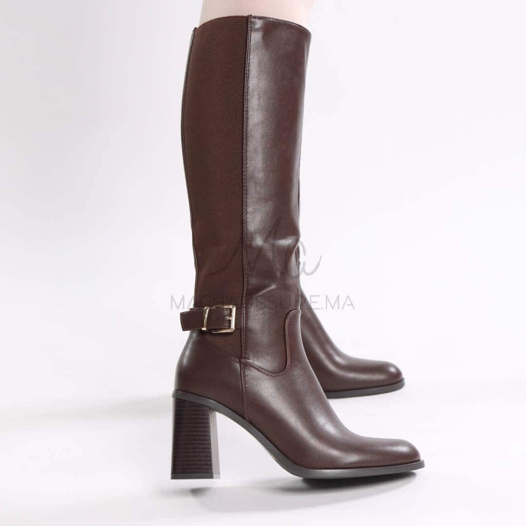 Maha – Bottes À Talon En Marron thumbnail 4