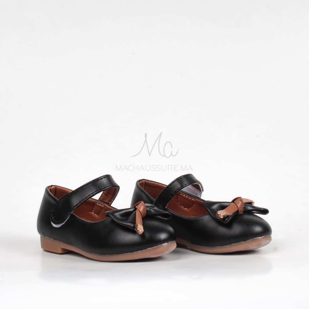 Zenda-ballerines En Noir Pour Fille thumbnail 1