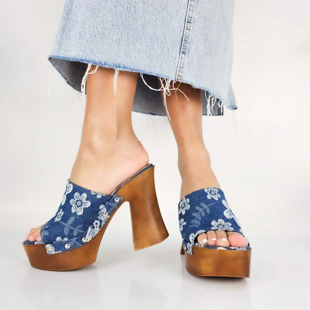 Mimosa - Sandales À Talon En Jeans thumbnail 3