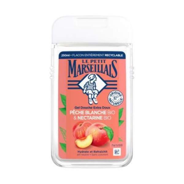 Gel Douche Extra Doux Pêche Blanche Bio & nectarine Bio