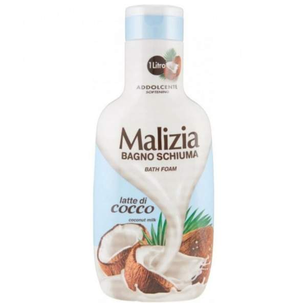 Lait Crème Bain Mousse Bagno Schiuma Lait de Coco 1litre