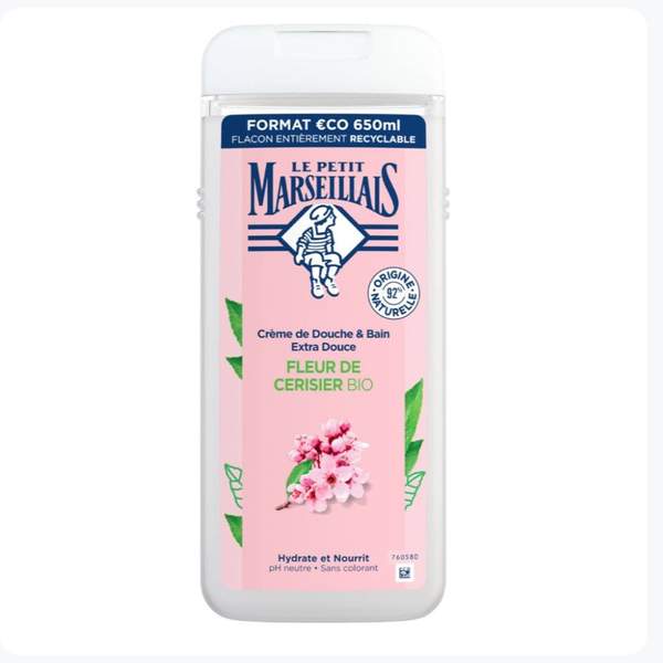 Crème Douche Et Bain Fleur De Cerisier Bio