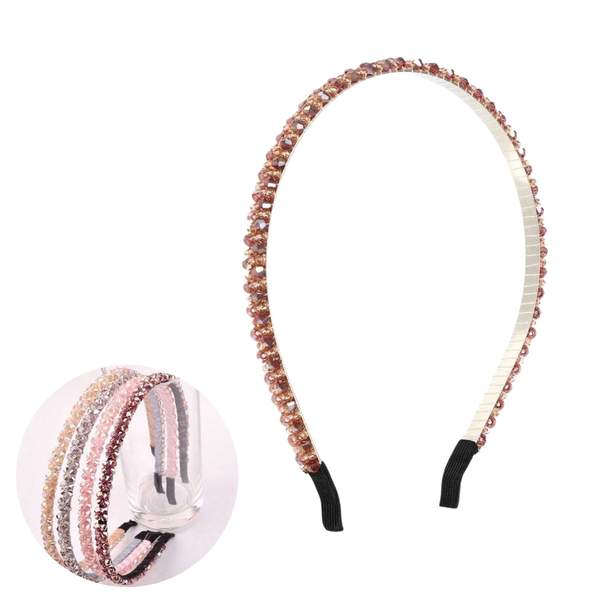 Bandeau en Strass Disponible en Plusieurs Couleurs