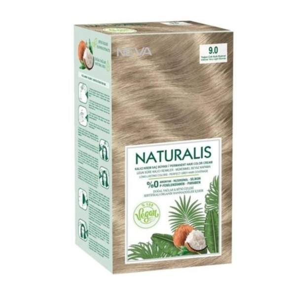 Neva Naturalis Hair Color Cream Set – 9.0 Intense Very Light Blonde