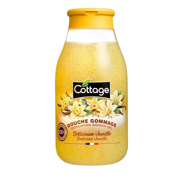Douche Gommage Délicieuse Vanille Grains Exfoliants 270ml