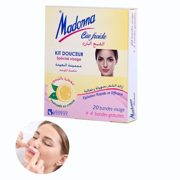 Bandes de Cire Froide Visage Peaux Sensibles