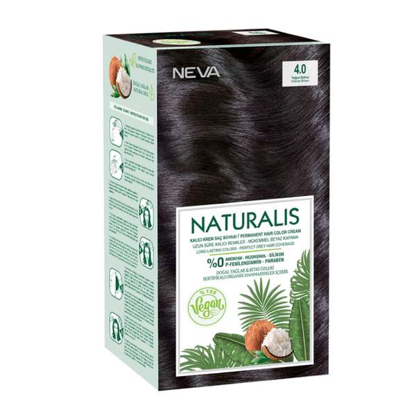 Naturalis Hair Color Cream Set – 4.0- Intense Brown
