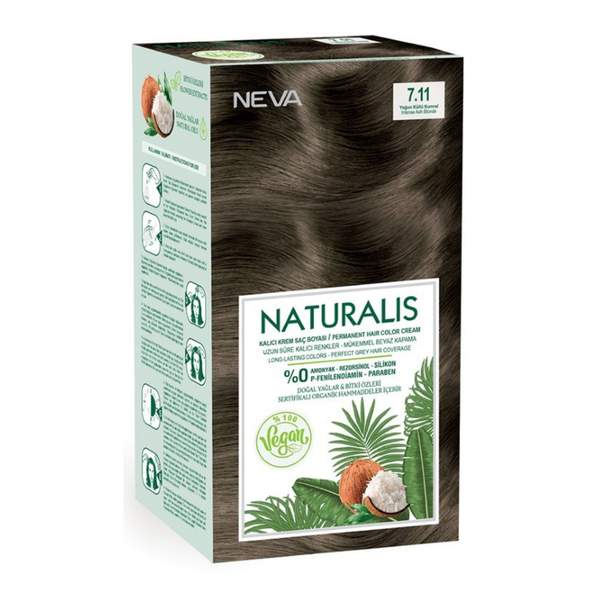 Naturalis Hair Color Cream Set – 7.11- Intense Ash Blonde