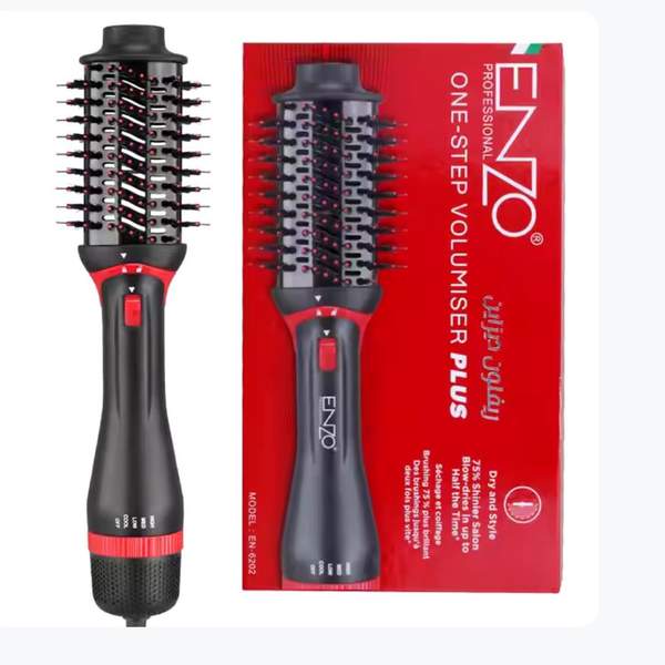 Brosse One-step Enzo Professionnelle Pliable Électrique pour Cheveux