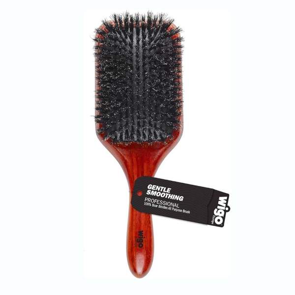 Brosse à Pagaie 100 % Poils de Sanglier Tout Usage | Lissage Doux