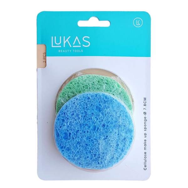 2 Éponges Rondes pour Nettoyage du Visage