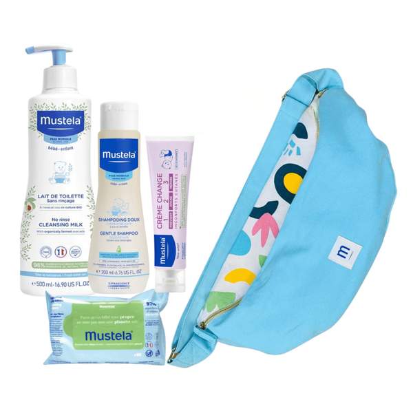 Pack Mustela Lingette, Crème Change, Shampooing, Lait de Toilette