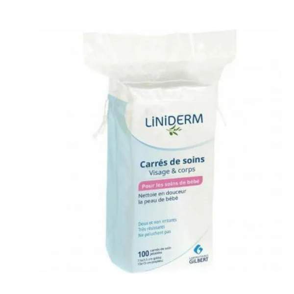 100 Carrés de Soin Visage et Corps pour les Soins de Bébé